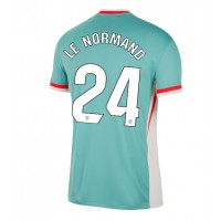 Camiseta Atletico Madrid Robin Le Normand #24 Visitante Equipación 2024-25 manga corta